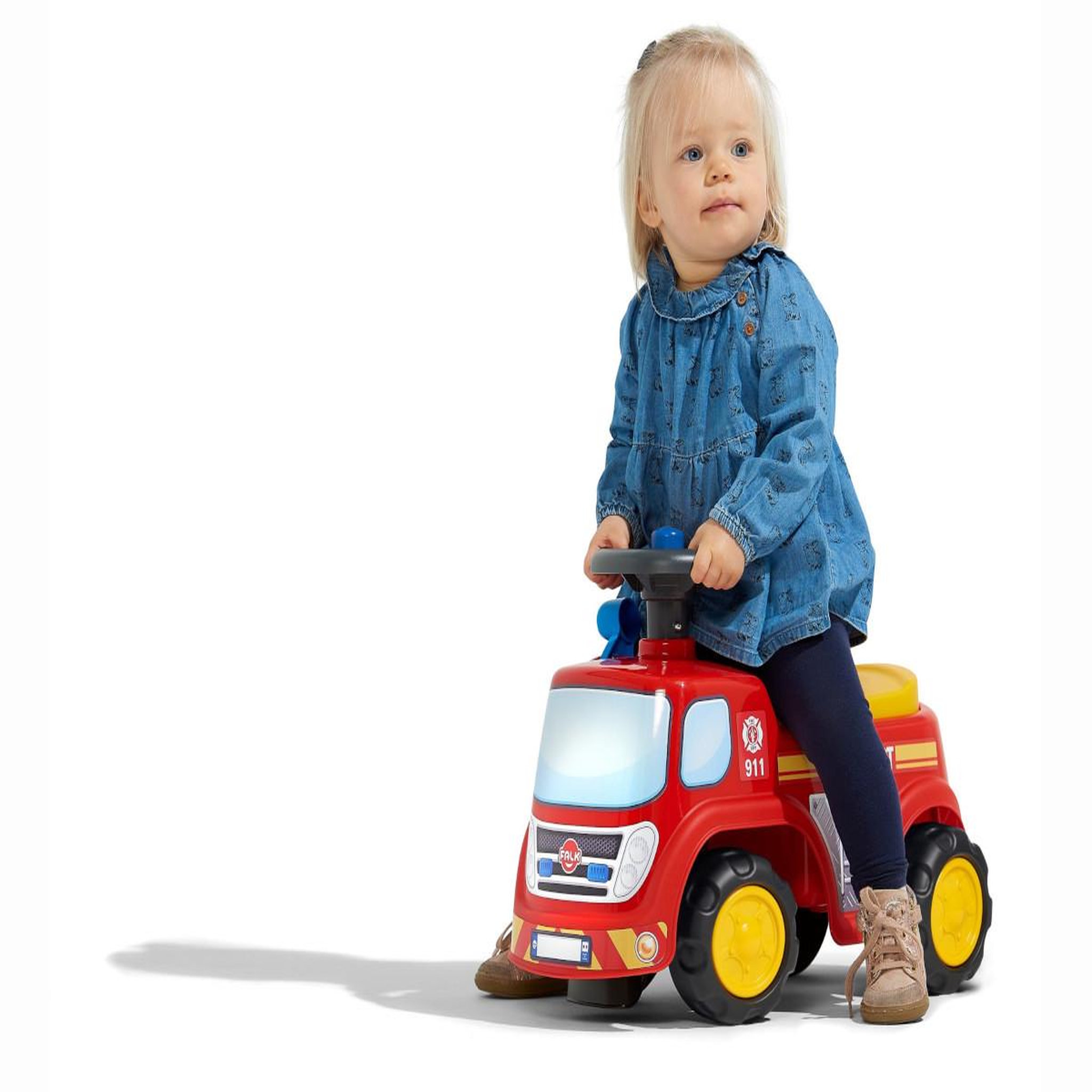 Voir la diapositive 3 : FALK Porteur enfant Pompier 1 à 3 ans - Falk
