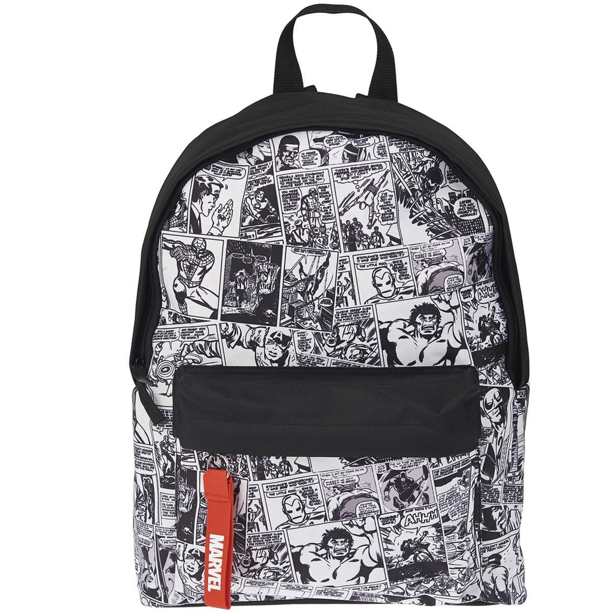 MARVEL Sac dos 1 compartiment noir et blanc