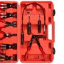 Voir la diapositive 4 : tectake Jeu d'outils pour pinces à colliers de serrage 9 pièces noir/rouge