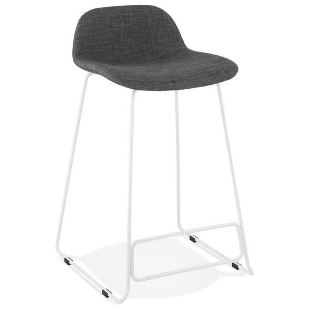 Paris Prix Tabouret de Bar Design  Sochi  85cm Gris Foncé & Blanc