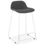 Voir la diapositive 1 : Paris Prix Tabouret de Bar Design  Sochi  85cm Gris Foncé & Blanc