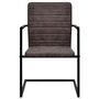 Voir la diapositive 3 : VIDAXL Chaises a manger cantilever lot de 2 marron similicuir