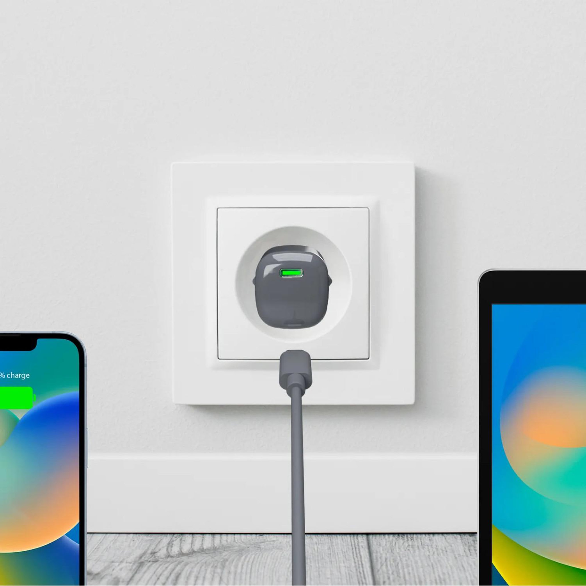 Voir la diapositive 3 : Puro Puro pufcmtcusbc20wgdkgr chargeur d'appareils mobiles smartphone, tablette gris secteur charge rapide intérieure