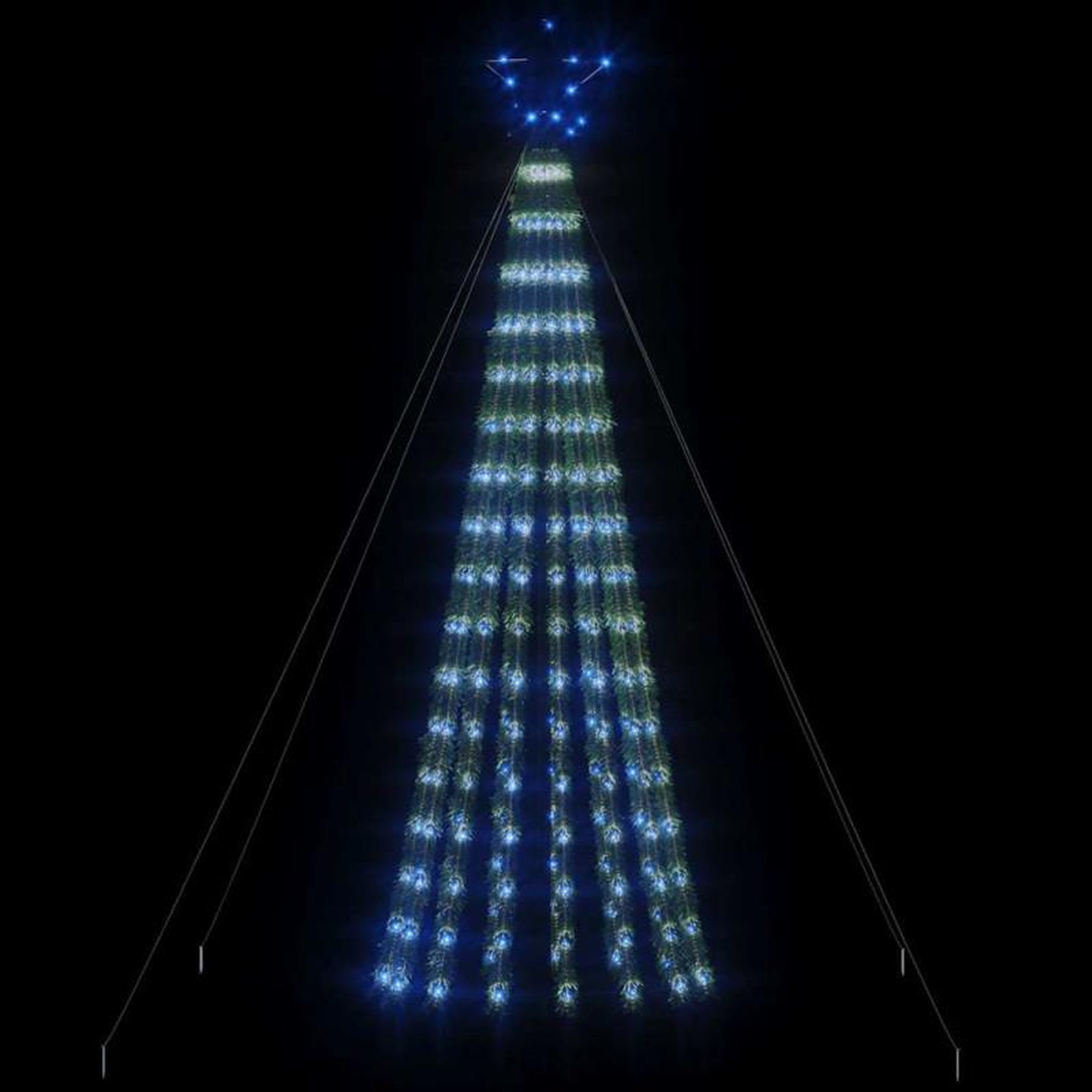 Voir la diapositive 3 : VIDAXL Sapin de Noël à LED 275 LED bleu 180 cm