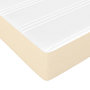 Voir la diapositive 5 : VIDAXL Matelas de lit a ressorts ensaches fermete moyenne Creme 80x200x20 cm Tissu