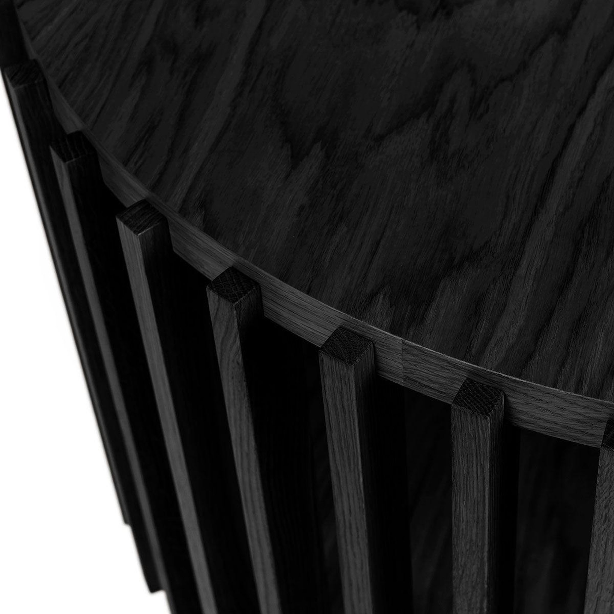 Voir la diapositive 5 : Paris Prix Table basse ronde design  drum  83cm noir
