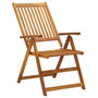 Voir la diapositive 3 : VIDAXL Chaises inclinables de jardin lot de 3 Bois solide d'acacia