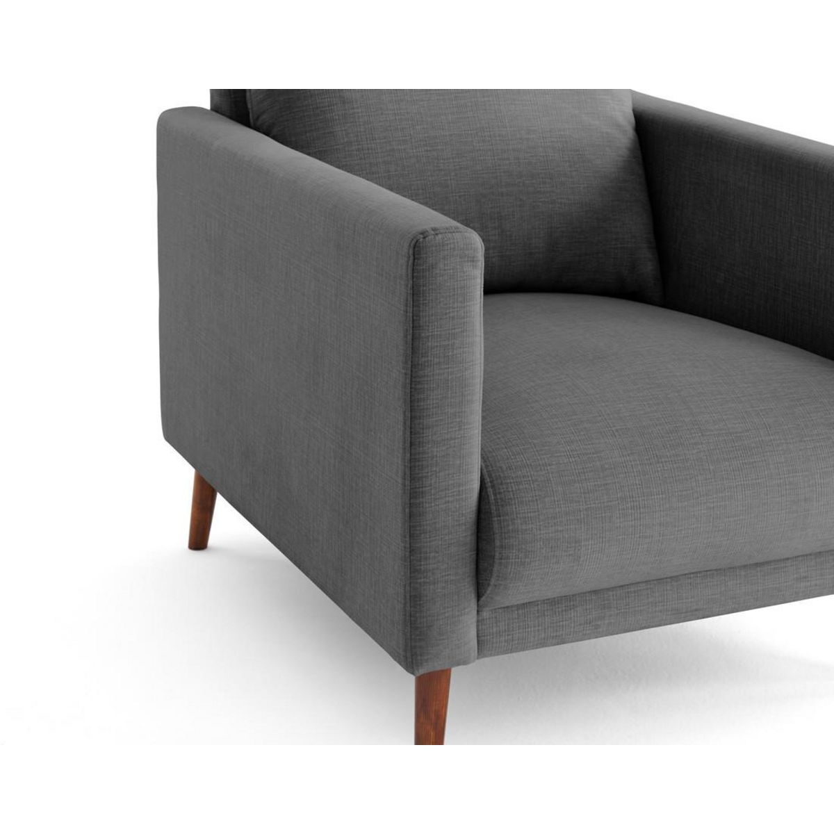 LISA DESIGN Ostrava - fauteuil en velours pieds en bois