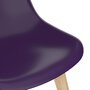 VIDAXL Chaises de salle a manger 6 pcs Violet Plastique