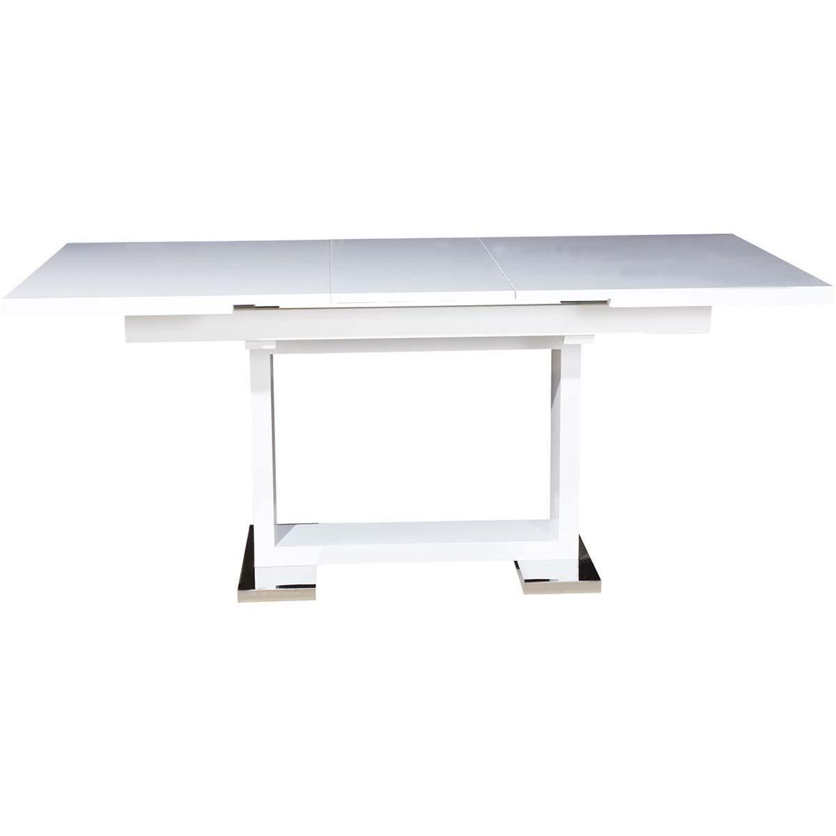 Habitat et Jardin Table repas extensible  Toda  - 140/180 x 90 x 77 cm - Blanc