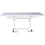 Voir la diapositive 2 : Habitat et Jardin Table repas extensible  Toda  - 140/180 x 90 x 77 cm - Blanc