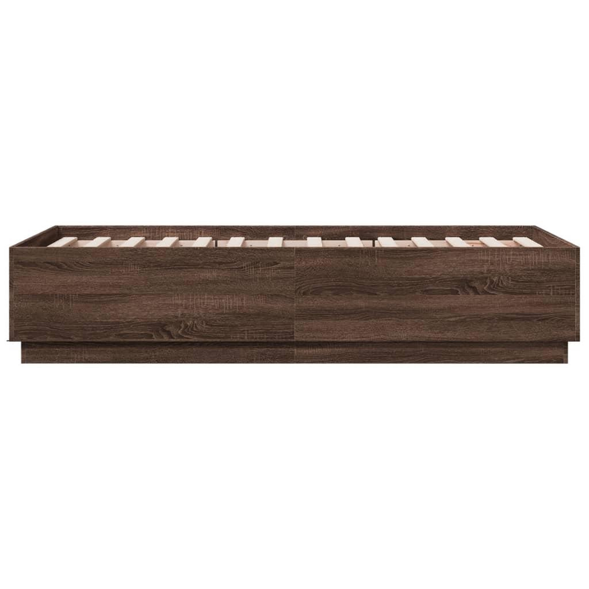 Voir la diapositive 5 : VIDAXL Cadre de lit sans matelas chene marron 75x190 cm