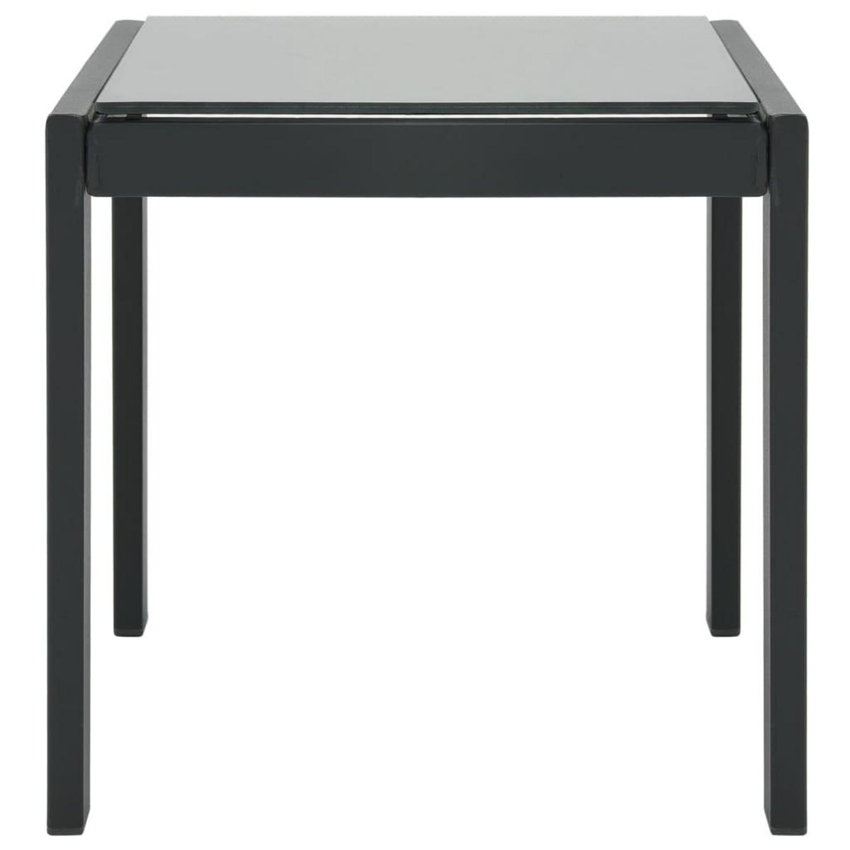 VIDAXL Chaises longues lot de 2 avec table Textilene et acier