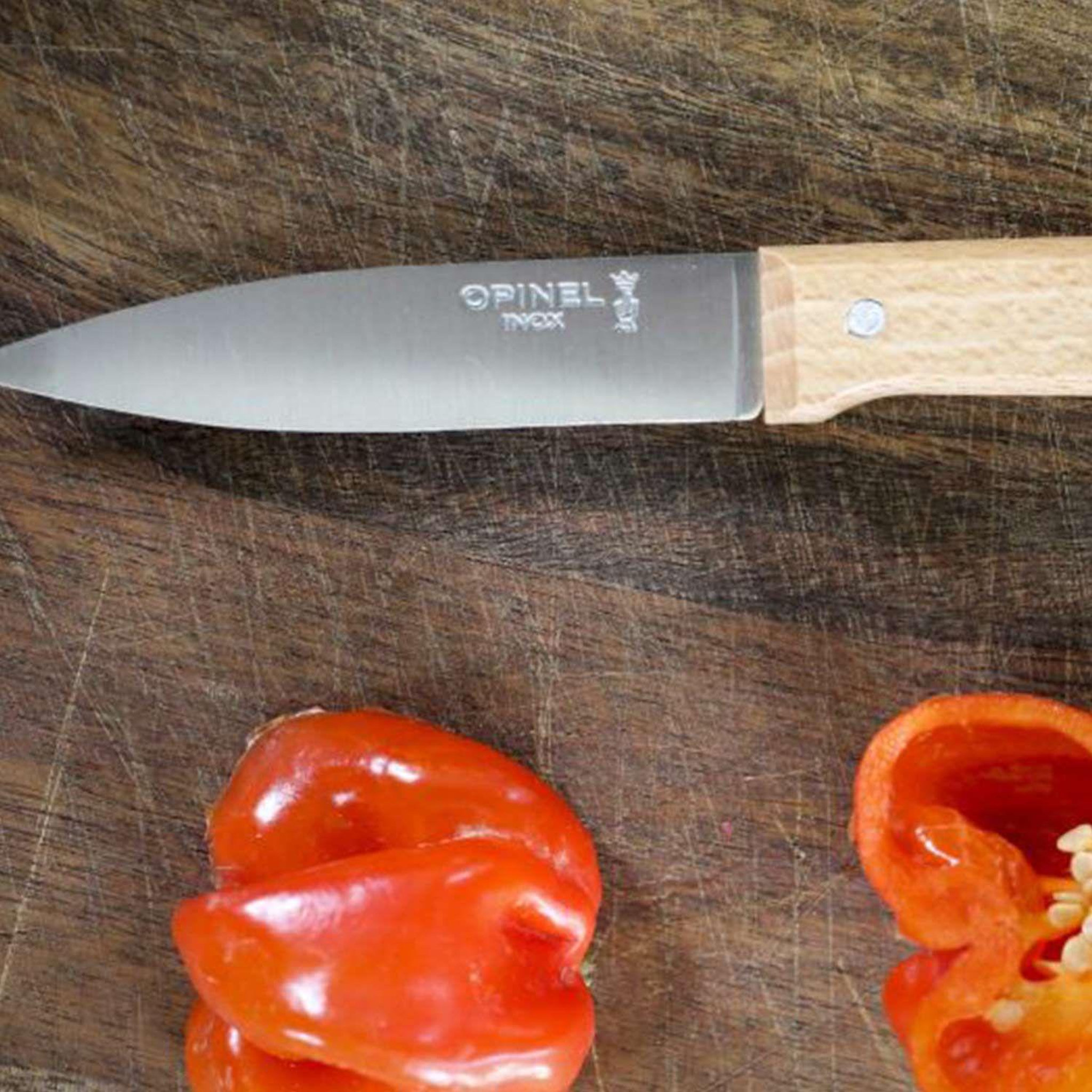 Voir la diapositive 2 : Opinel Couteau Office hêtre vernis