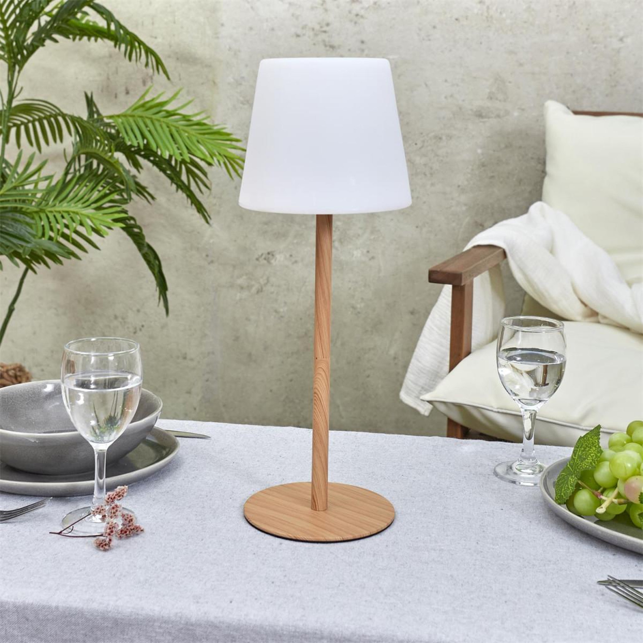 Voir la diapositive 5 : The Home Deco Factory Lampe à led intérieur & extérieur  nomade  40cm blanc