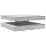 Voir la diapositive 2 : VIDAXL Table basse rotative a 360 degres sonoma gris 90x90x34,5 cm
