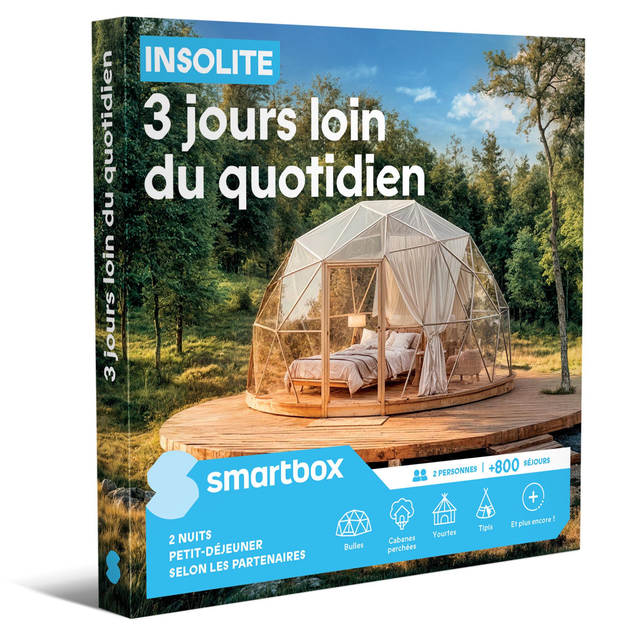 Smartbox Insolite 3 jours loin du quotidien - coffret cadeau séjour