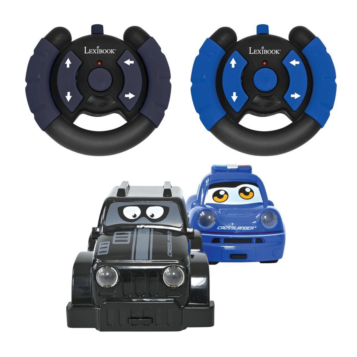 Lexibook Crosslander Twin – Set de voiture télécommandée policier et voleur