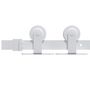 Voir la diapositive 3 : VIDAXL Kit de quincaillerie de porte coulissante 183 cm Acier Blanc