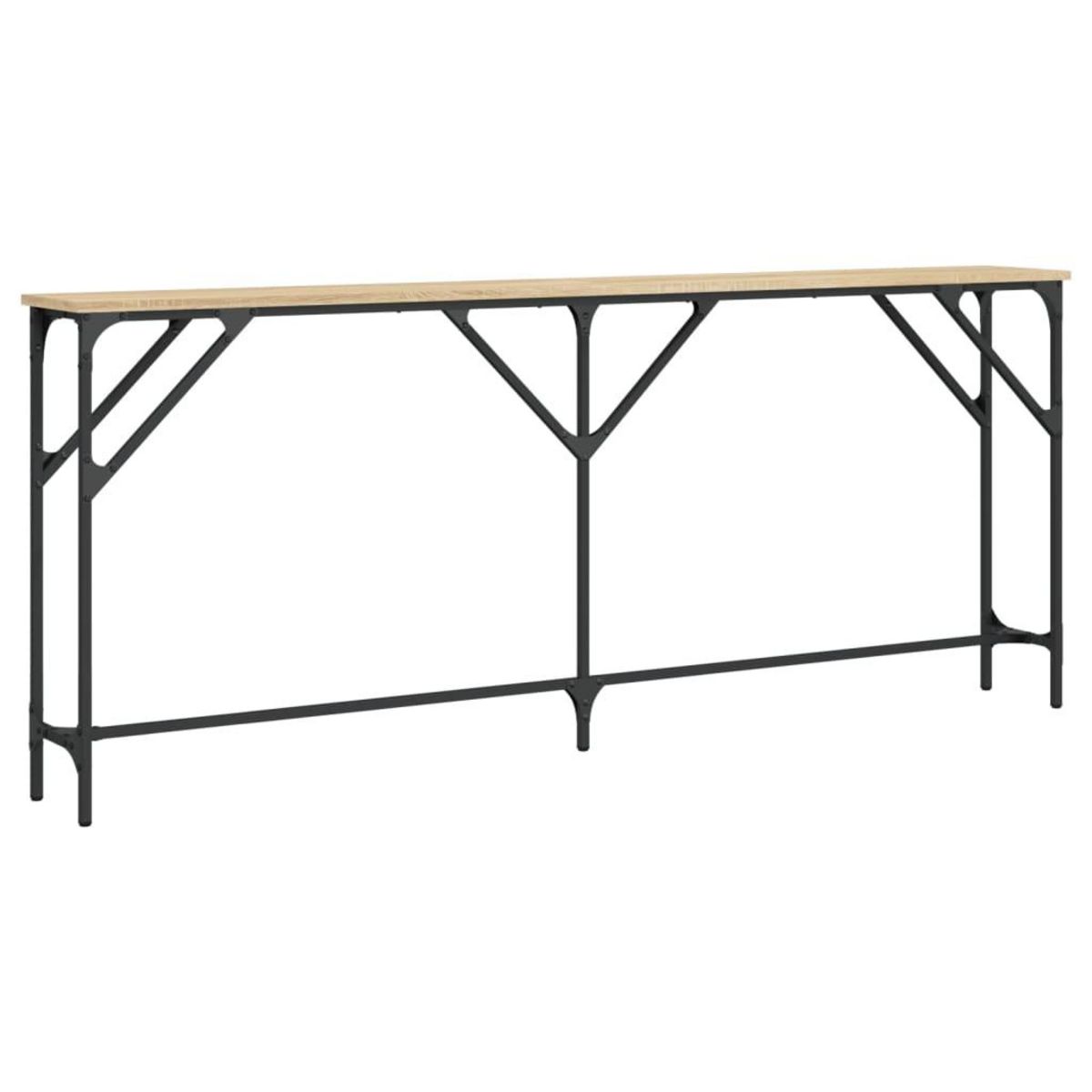 VIDAXL Table console chene sonoma 180x23x75 cm bois d'ingenierie