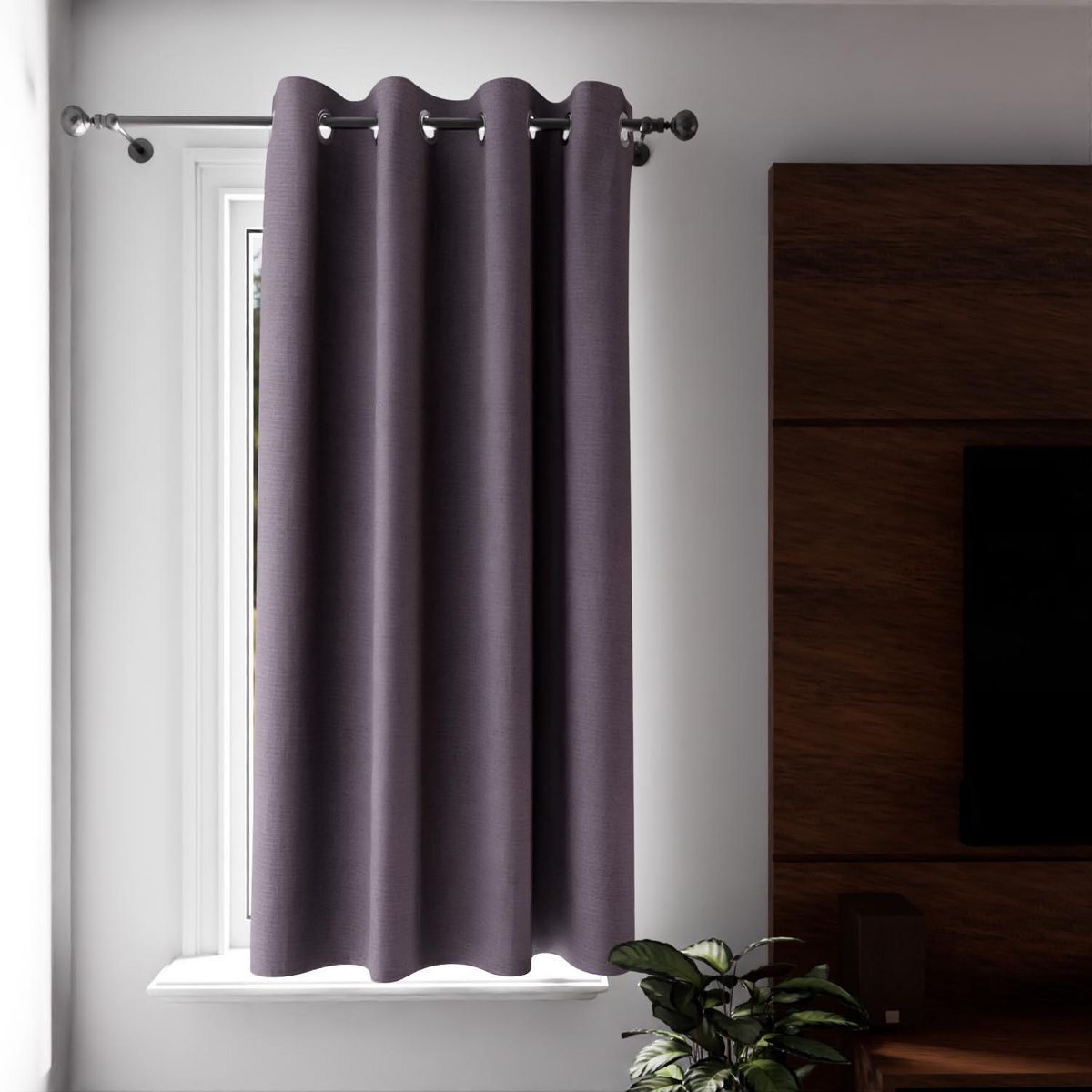 SOLEIL D'OCRE Rideau à oeillets 100% occultant ECLIPSE, par Soleil d'Ocre