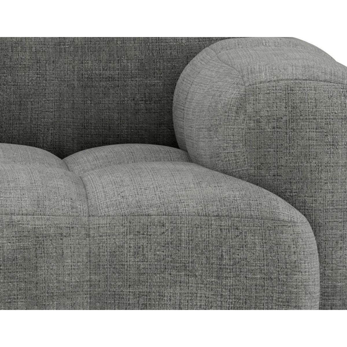 LISA DESIGN Grace - canapé modulable 2 places en velours texturé