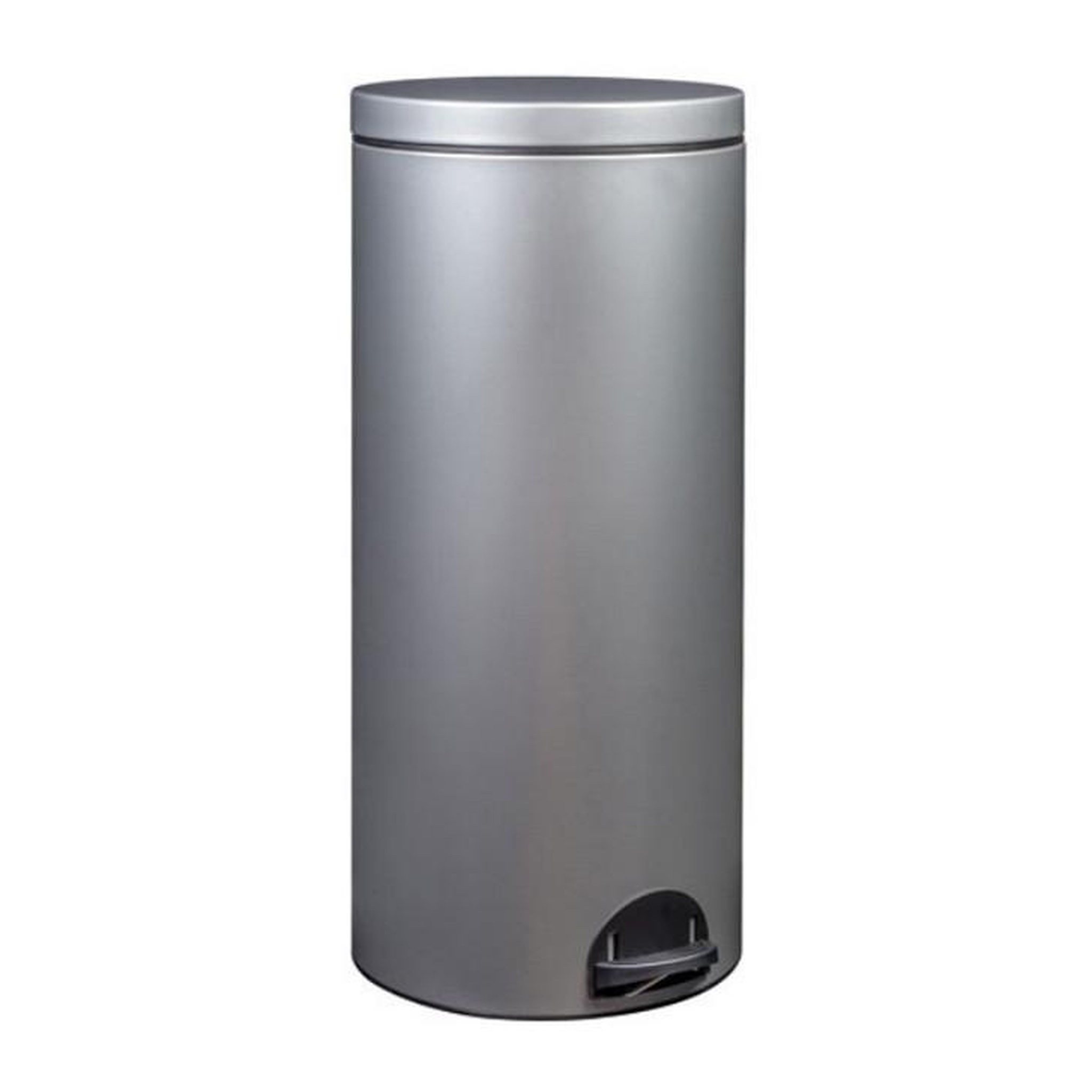 Rossignol Poubelle à pédale 30l gris métal - 90141