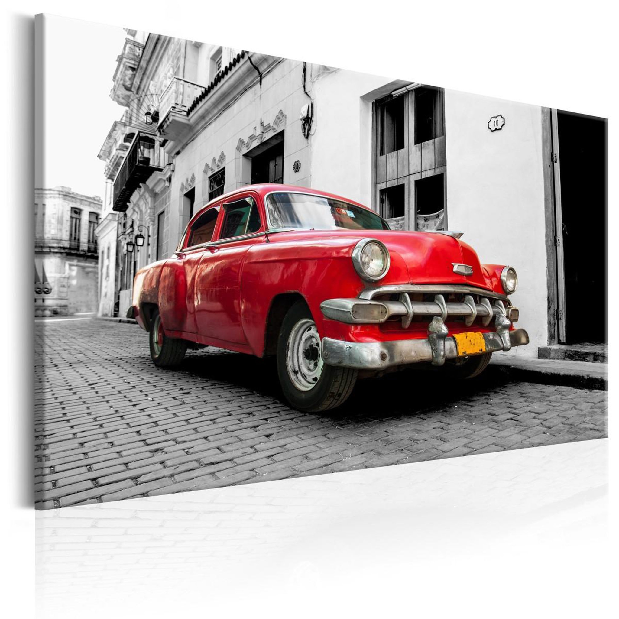 Voir la diapositive 1 : Paris Prix Tableau Imprimé  Cuban Classic Car Red