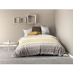 Home collection Parure housse de couette galipo. Coloris disponibles : Gris