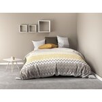 Home collection Parure housse de couette galipo. Coloris disponibles : Gris