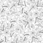 Artemio Papier calque japonais N&B 90 g/ m² - 30 x 30 cm - Fleurs