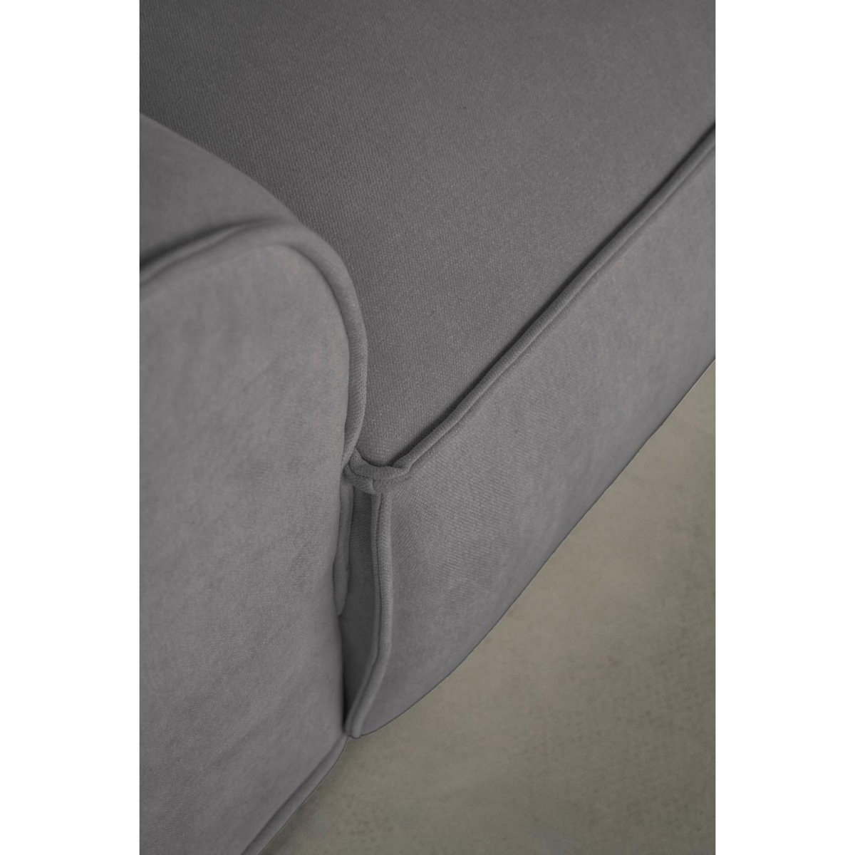 BEST MOBILIER Felix - canapé modulable d'angle droit 4 places en tissu texturé