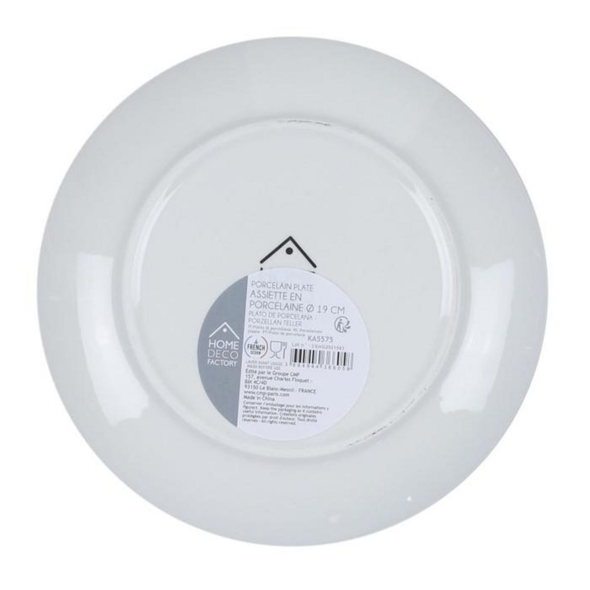 Paris Prix Lot de 6 Assiettes à Dessert  Mandala  19cm Orange