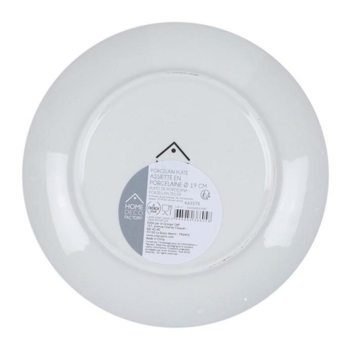 Paris Prix Lot de 6 Assiettes à Dessert  Mandala  19cm Orange