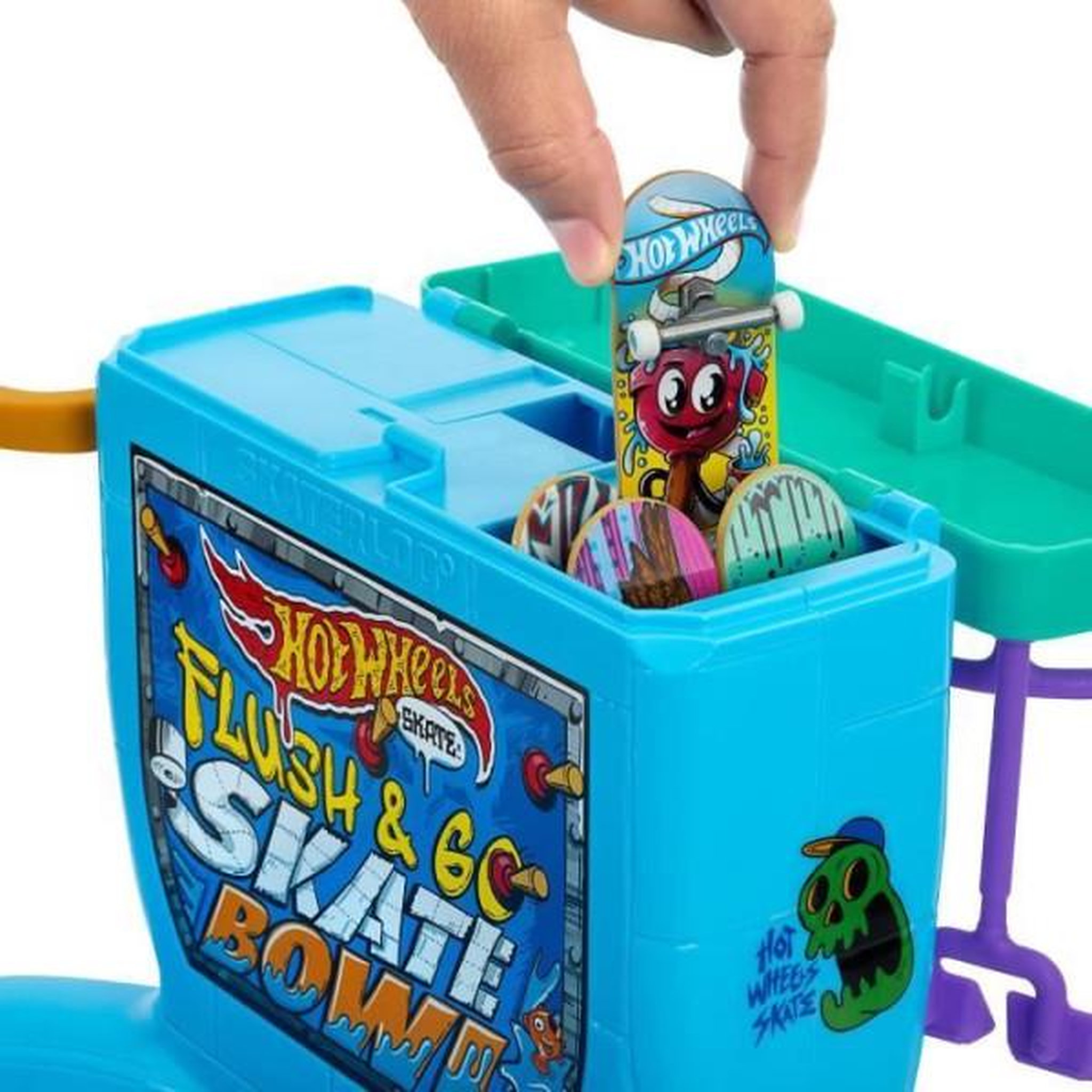 Voir la diapositive 4 : Hot Wheels Hot wheels skate-tirez la chasse : c'est parti !-coffret fingerboard hxl16