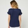 Voir la diapositive 2 : IN EXTENSO T-shirt manches courtes bleu marine femme