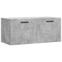 Voir la diapositive 2 : VIDAXL Armoire murale gris beton 80x36,5x35 cm bois d'ingenierie