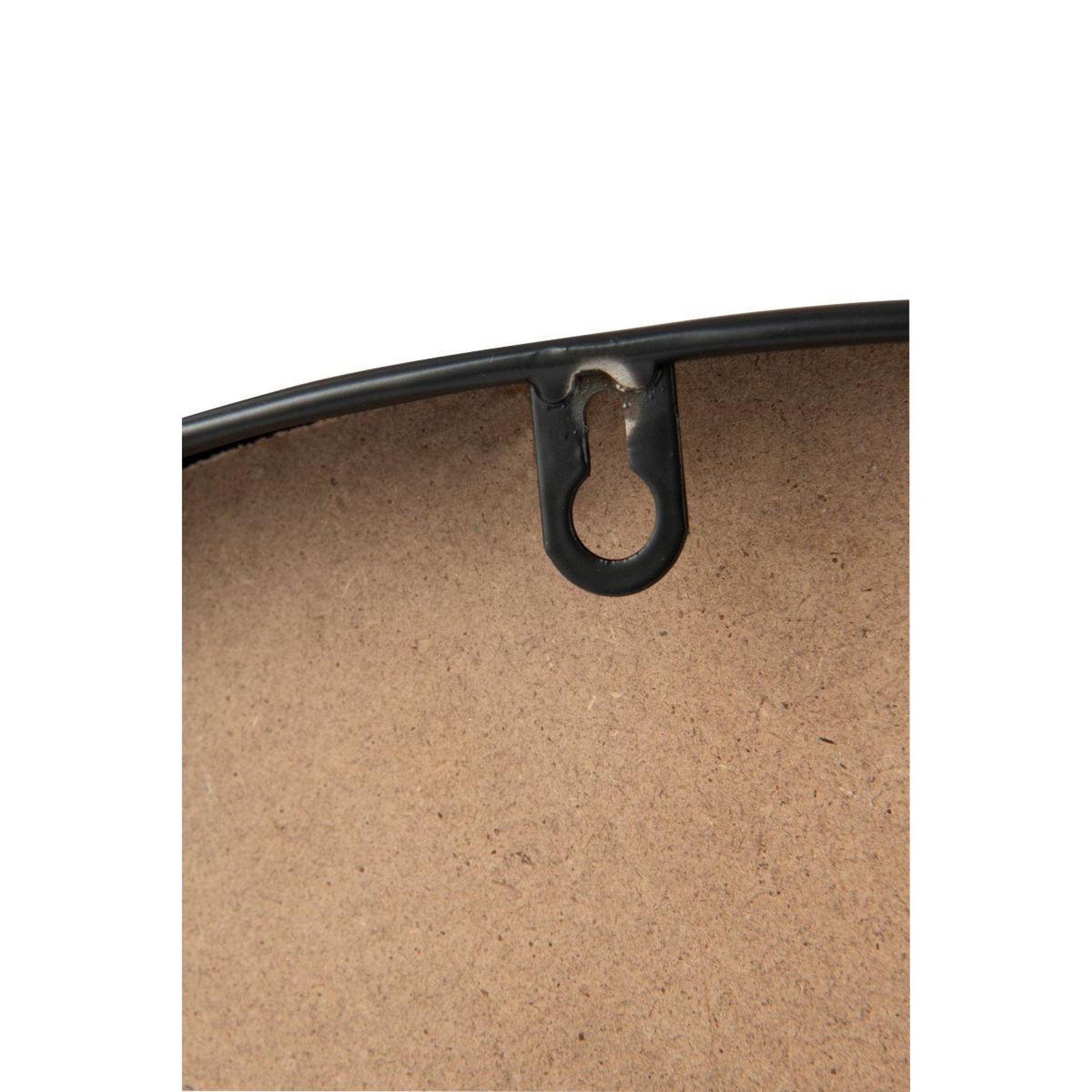 Voir la diapositive 4 : J-LINE Horloge murale en rotin  automn  60cm marron