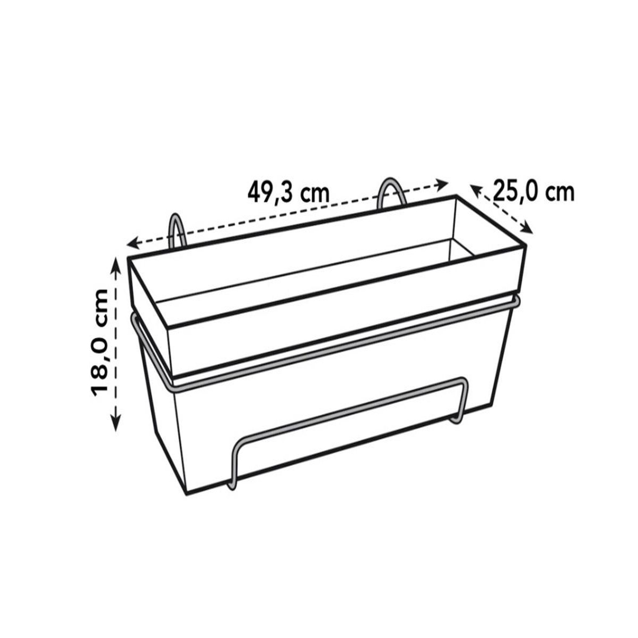Voir la diapositive 4 : ELHO Balconnière Loft Urbain All In 1 - 50 cm - Blanc - Elho