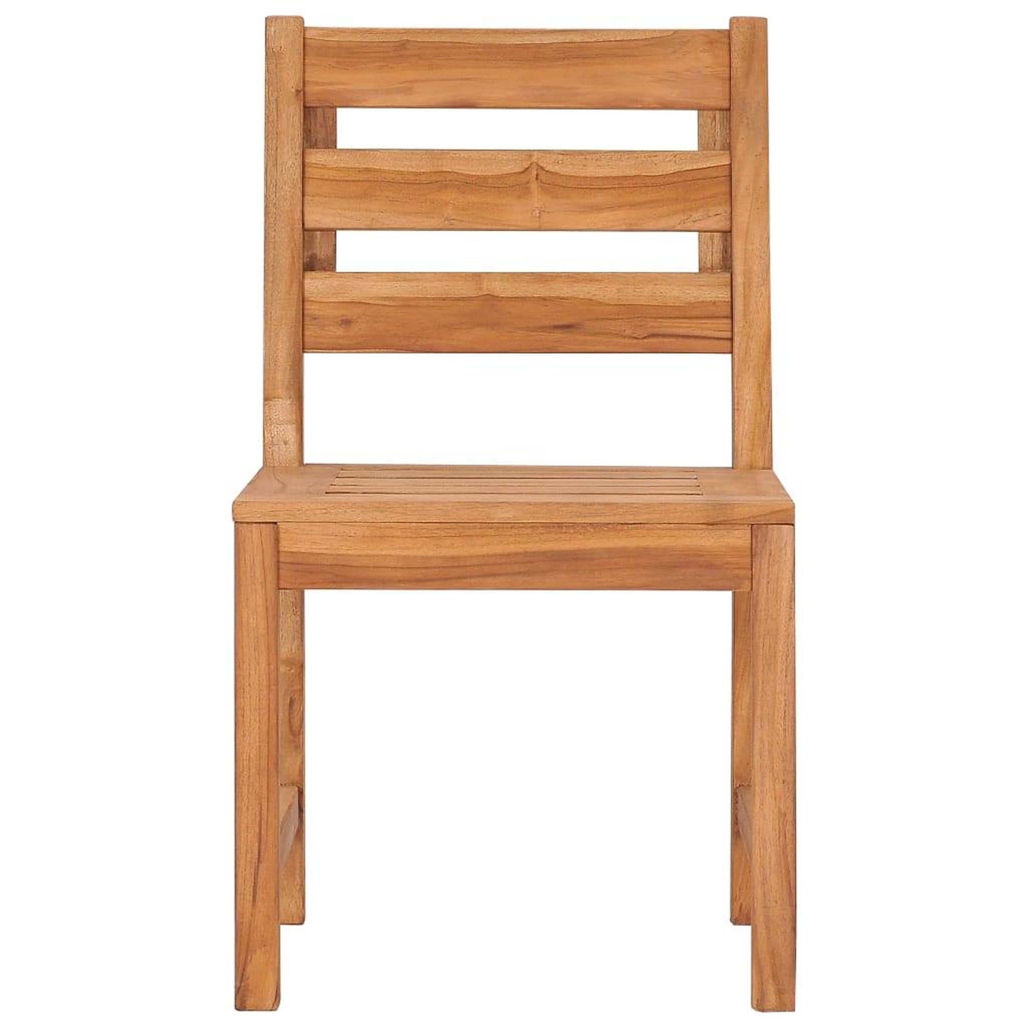 Voir la diapositive 4 : VIDAXL Chaises de jardin lot de 4 Bois de teck solide