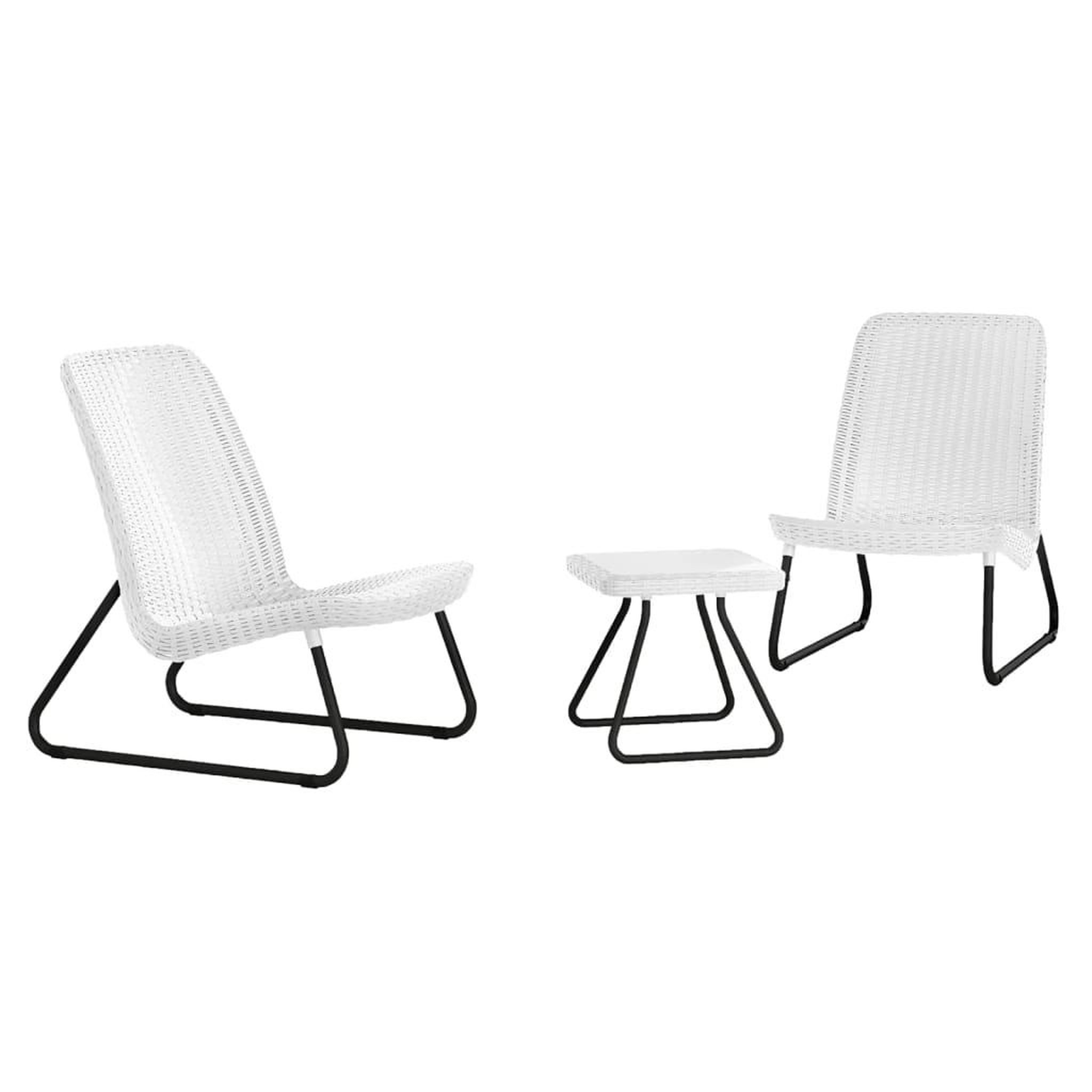 Voir la diapositive 2 : Keter Keter Salon de jardin 3 pcs Rio Blanc 218155