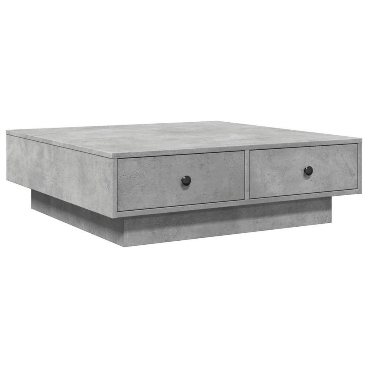 VIDAXL Table basse Gris beton 90x90x28 cm Agglomere