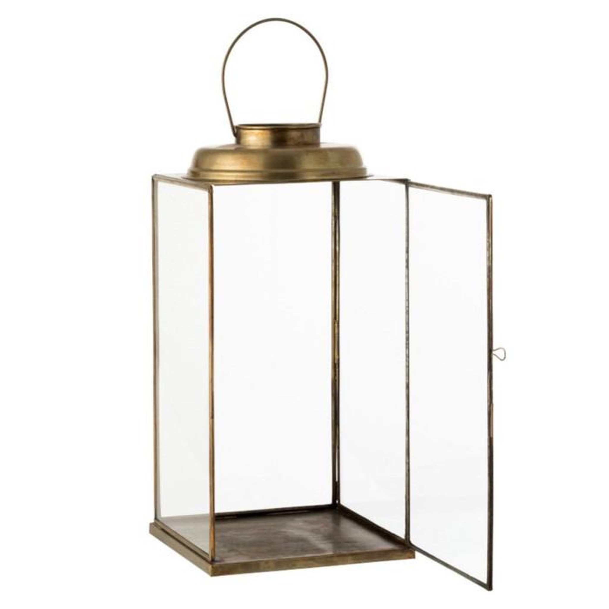 Voir la diapositive 2 : Paris Prix Lanterne Carrée en Métal  Antique  48cm Bronze