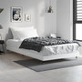 Voir la diapositive 3 : VIDAXL Cadre de lit sans matelas blanc 90x200 cm bois d'ingenierie