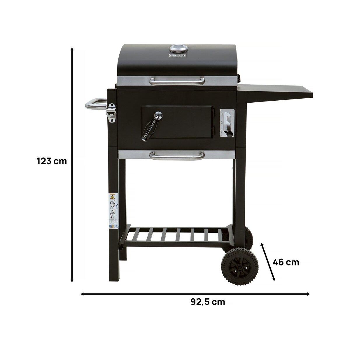 Habitat et Jardin Barbecue charbon de bois  Vicomte  - 92.5 x 46 x 123 cm