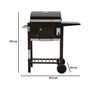 Voir la diapositive 3 : Habitat et Jardin Barbecue charbon de bois  Vicomte  - 92.5 x 46 x 123 cm