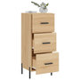 Voir la diapositive 4 : VIDAXL Buffet Chene sonoma 34,5x34x90 cm Bois d'ingenierie