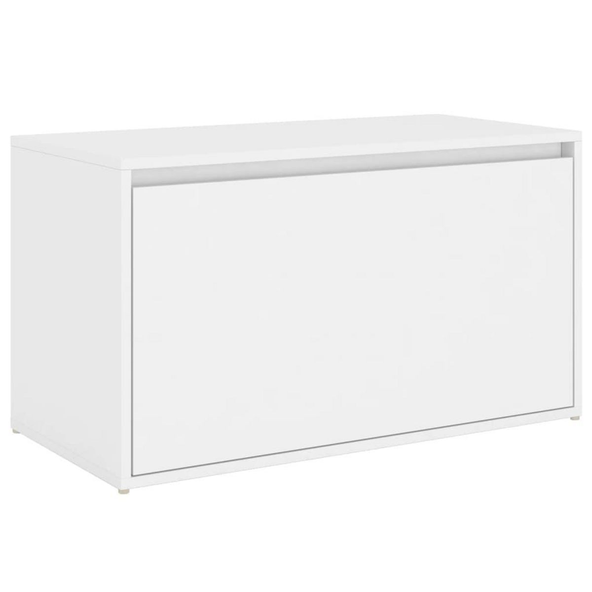 VIDAXL Banc d'entree 80x40x45 cm Blanc Bois d'ingenierie