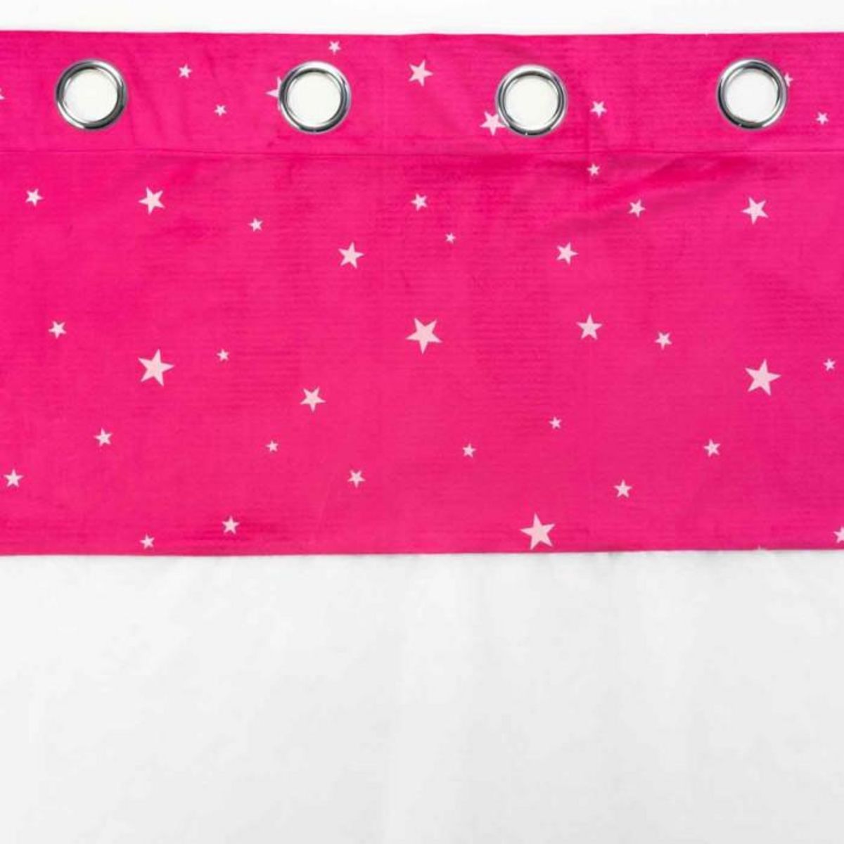 Paris Prix Rideau Voilage Phosphorescent  Moonlight  140x280cm Fuchsia