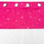 Voir la diapositive 3 : Paris Prix Rideau Voilage Phosphorescent  Moonlight  140x280cm Fuchsia
